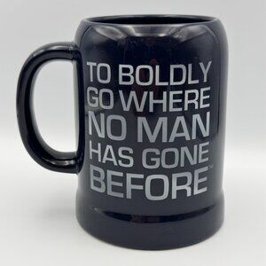 Star Trek To Boldy Go Where No Man Has Gone Before Navy Blue Mug Two Sided